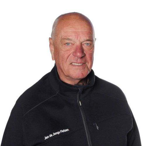 Jan de Jonge fietsen teamleden Aad Goudzwaard